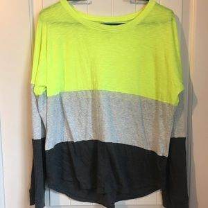 Justice color block long sleeve shirt size 20